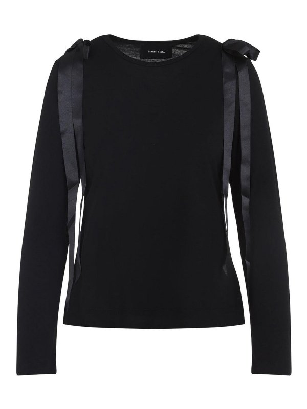 SIMONE ROCHA: T-shirts - T-Shirt - Schwarz