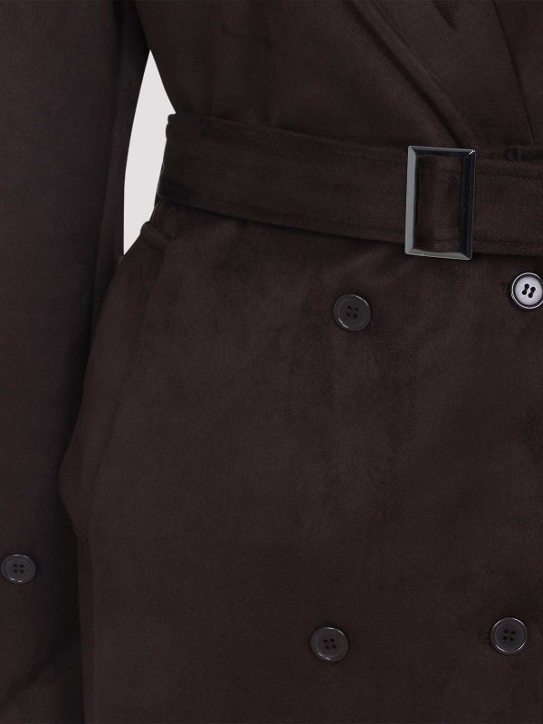 The Best Shops THE FRANKIE SHOP: trench coats - Pembroke Faux Suede Trench