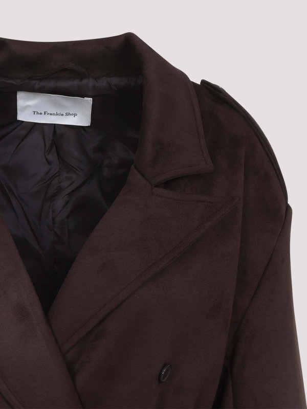 Pembroke Faux Suede Trench shop online: THE FRANKIE SHOP