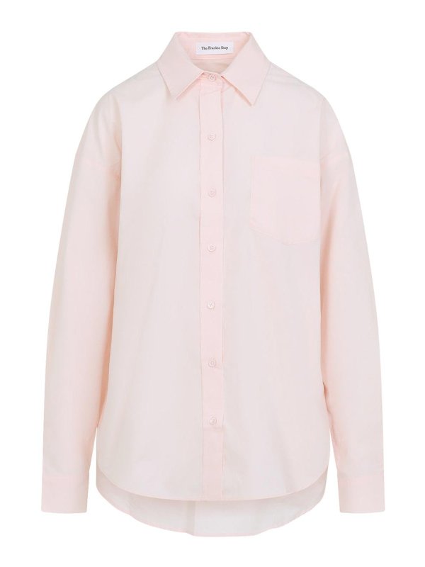 The Frankie Shop Ornella Side Button-Up Shirt | CHFS21090621621 The Frankie Shop Ornella Side Button-Up Shirt | CHFS21090621621