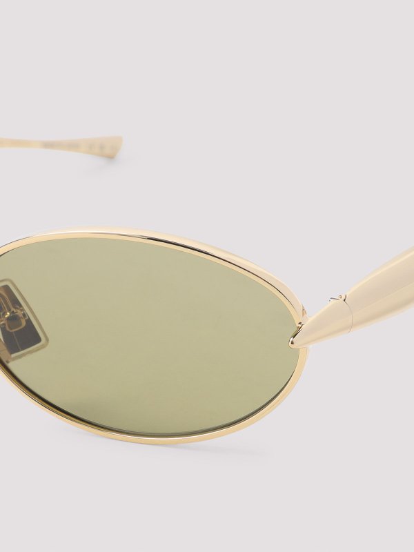 The Best Shops BOTTEGA VENETA: Lunettes de soleil - Lunettes De Soleil - Or