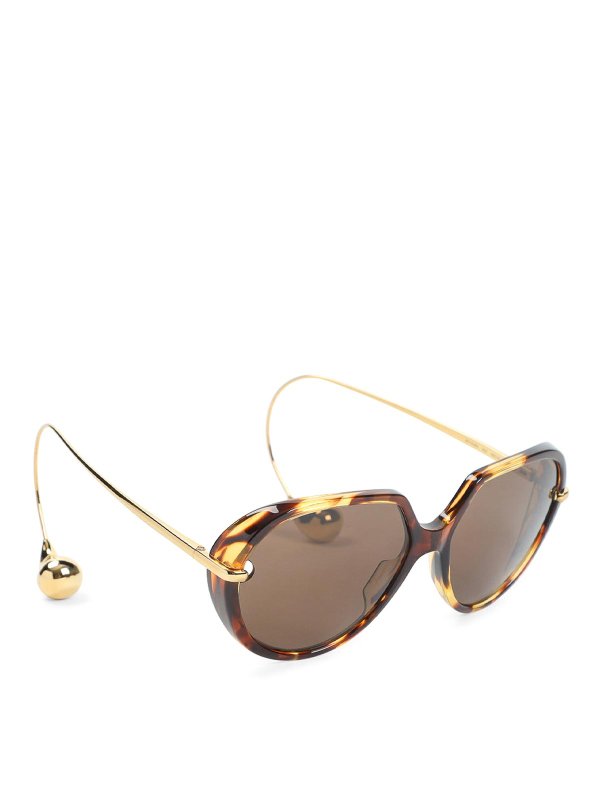 BOTTEGA VENETA: Lunettes de soleil - Lunettes De Soleil - Marron
