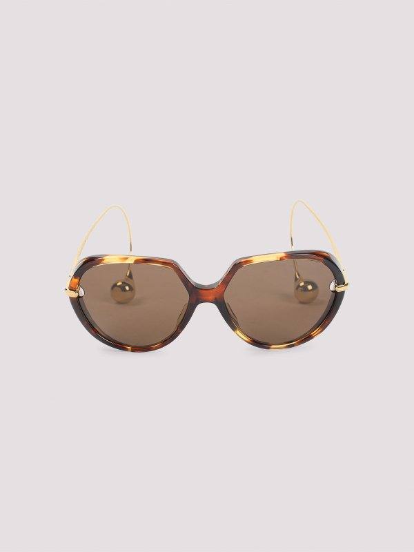 BOTTEGA VENETA: Lunettes de soleil online - Lunettes De Soleil - Marron