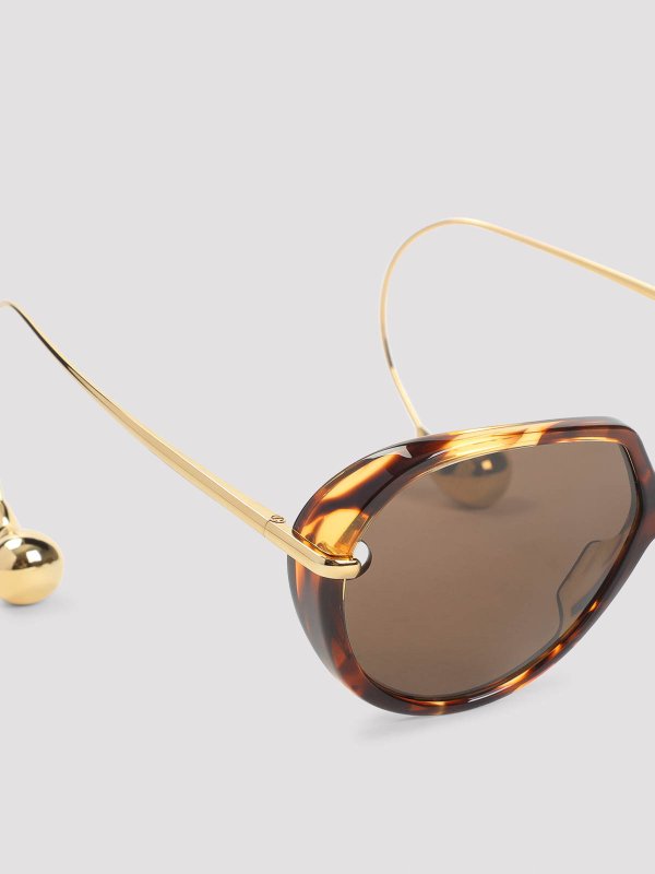 The Best Shops BOTTEGA VENETA: Lunettes de soleil - Lunettes De Soleil - Marron