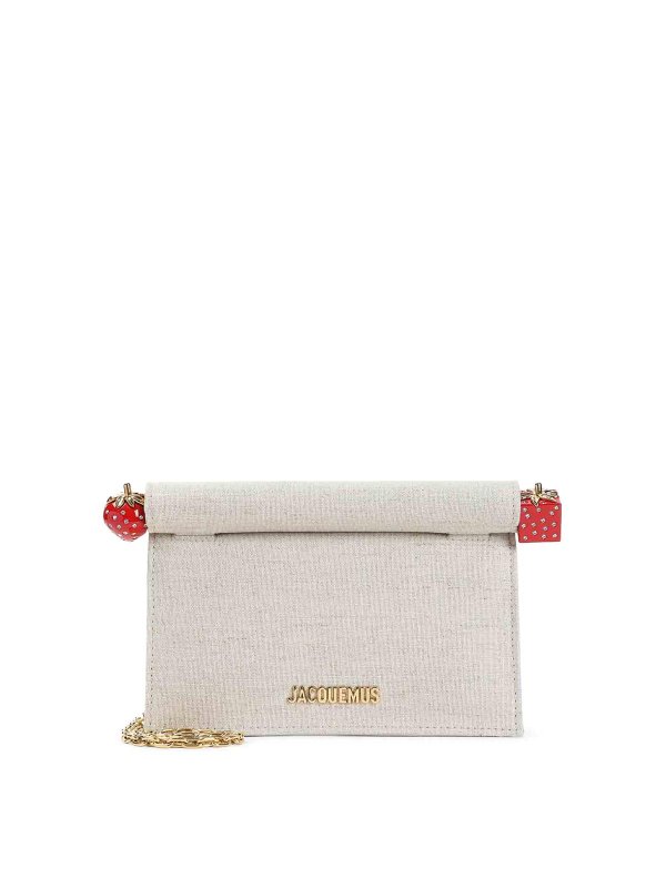 JACQUEMUS: Bolsos Shopping - Bolso Shopping - Gris Claro