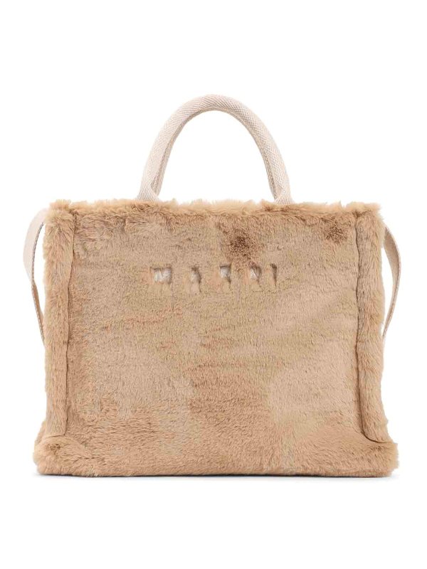 Marni: Sacs à main - Sac Cabas - Jaune