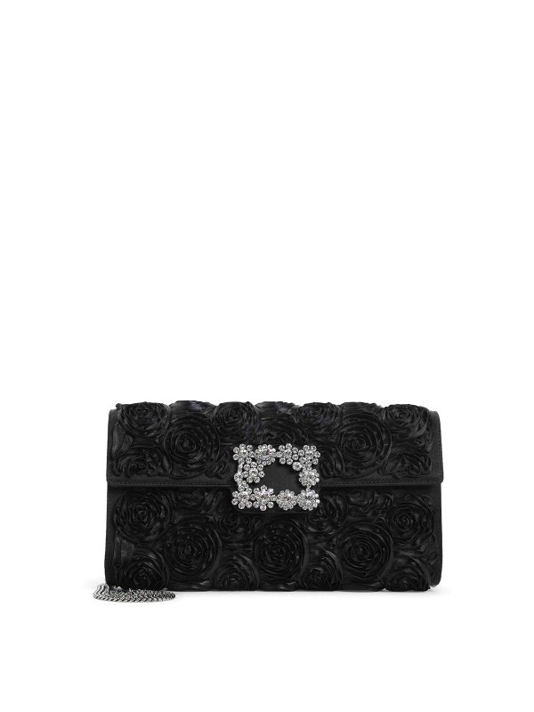 ROGER VIVIER: cross body bags - Rose Flower Buckle Shoulder Bag