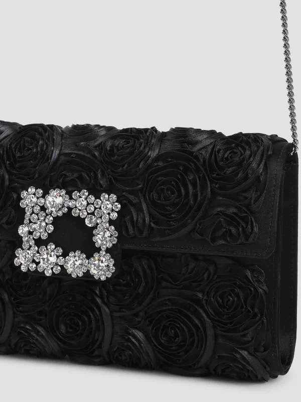 The Best Shops ROGER VIVIER: cross body bags - Rose Flower Buckle Shoulder Bag
