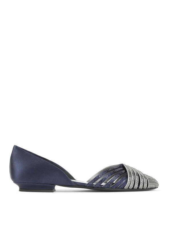 GIORGIO ARMANI: flat shoes - Viscose Ballerinas
