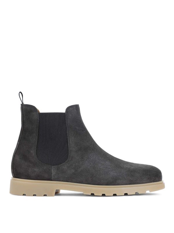 KITON: boots - Suede Calf Leather Boots