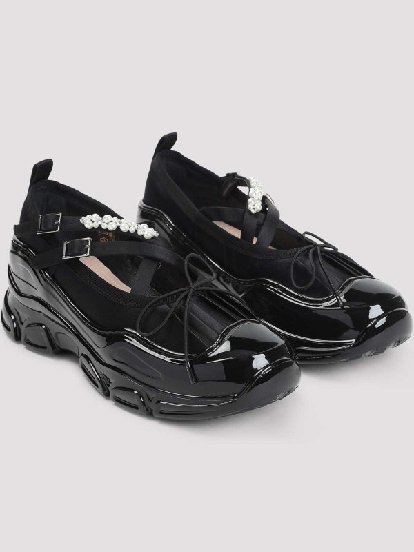 The Best Shops SIMONE ROCHA: flat shoes - Classic Criss Cross Tracker Ballerina