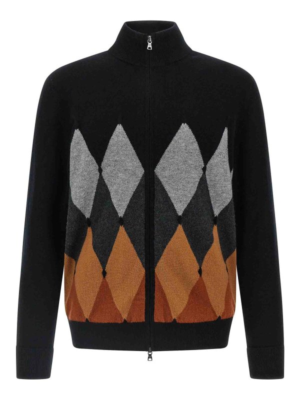 BALLANTYNE: cardigan - Cardigan Argyle