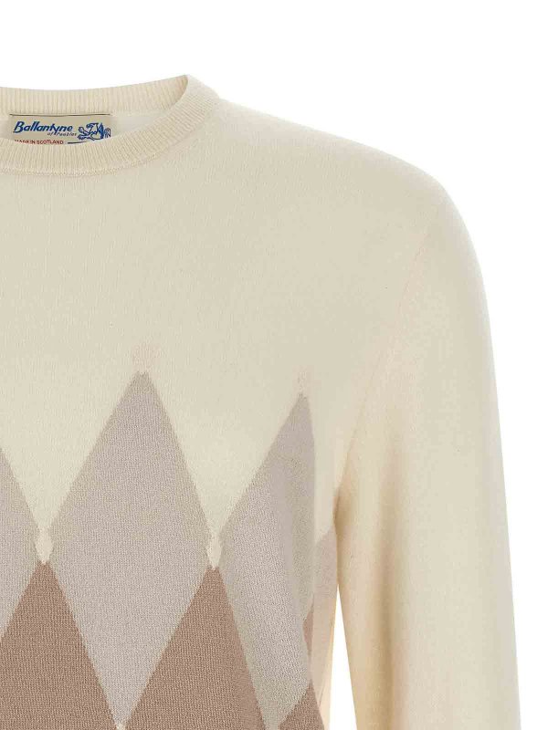 The Best Shops BALLANTYNE: Suéteres con cuello pico - Suéter Cuello Redondo - Beis