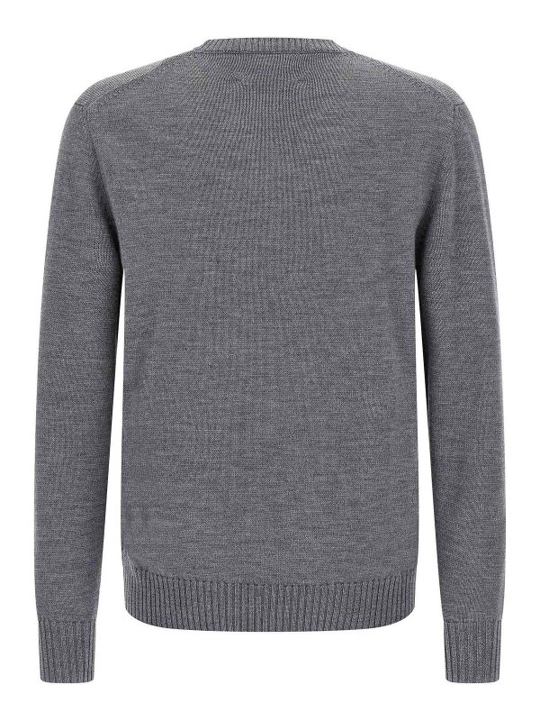 BALLANTYNE: Strickpullover mit Rundhalsausschnitt online - Rundhalspullover - Grau