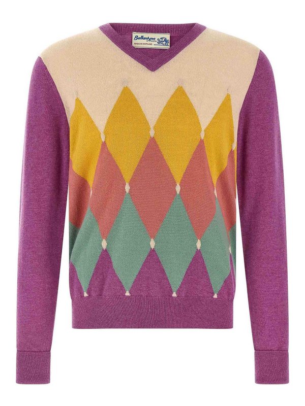 BALLANTYNE: cardigans - Argyle Sweater