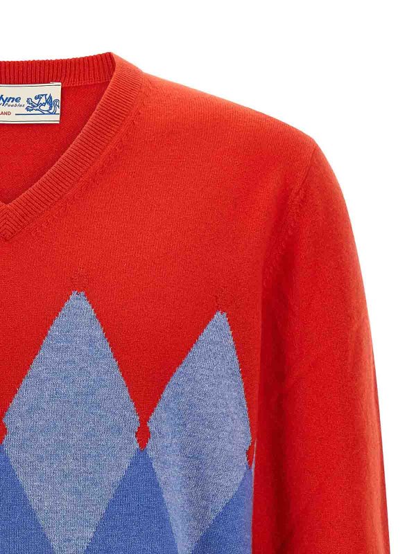 The Best Shops BALLANTYNE: cardigans - Argyle Pattern Sweater