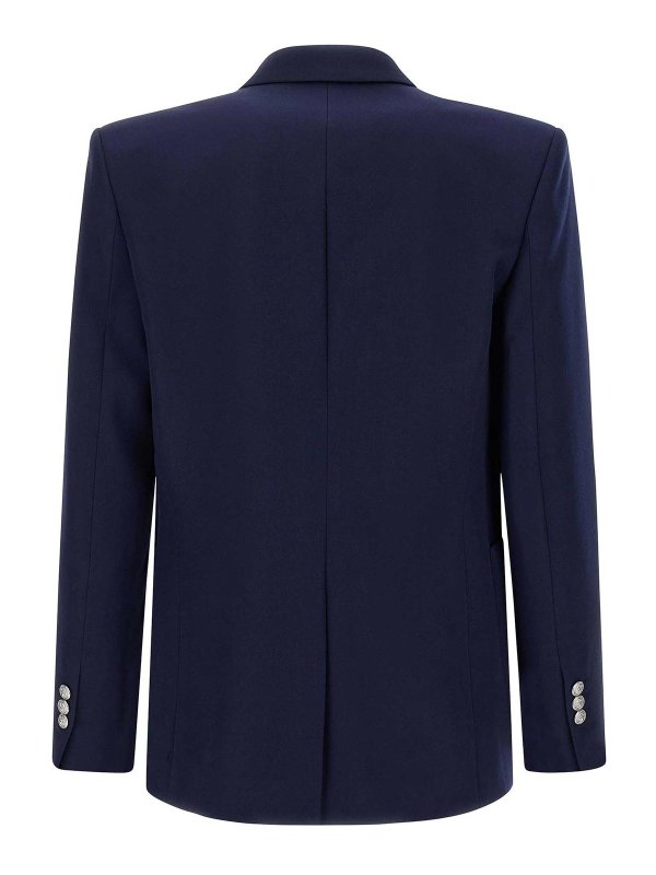 Balmain: blazers online - Grain De Poudre Blazer