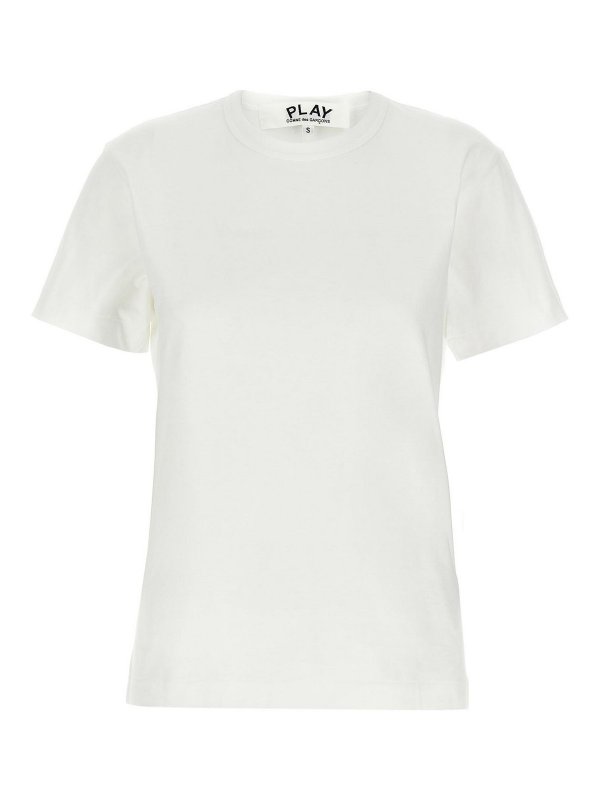 Comme des Garçons Play: T-shirts - T-Shirt - Weiß