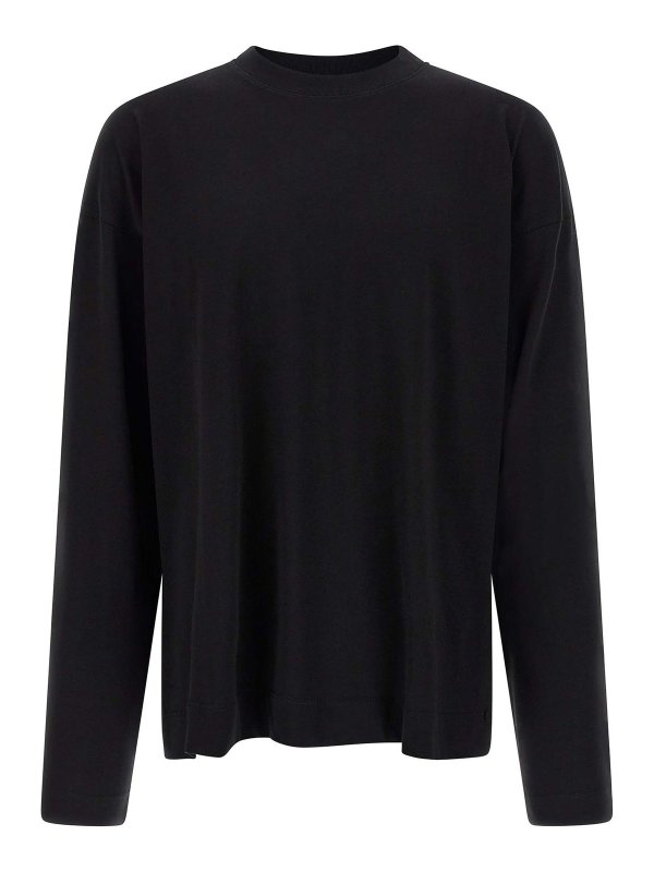DRIES VAN NOTEN: Tシャツ - Tシャツ - 黒