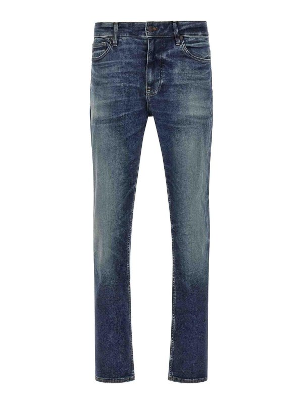 Hugo Boss: Bootcut - Bootcut Jeans - Blau