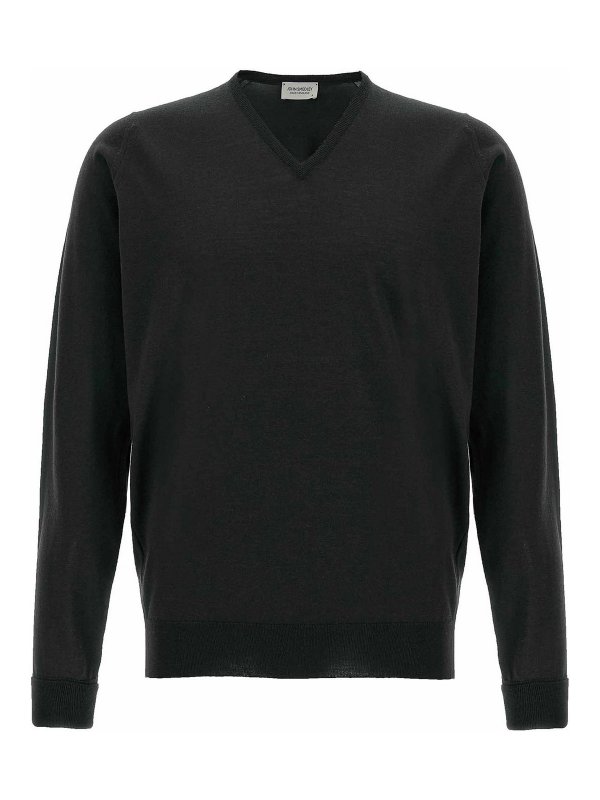 JOHN SMEDLEY: Cardigans - Cardigan - Schwarz