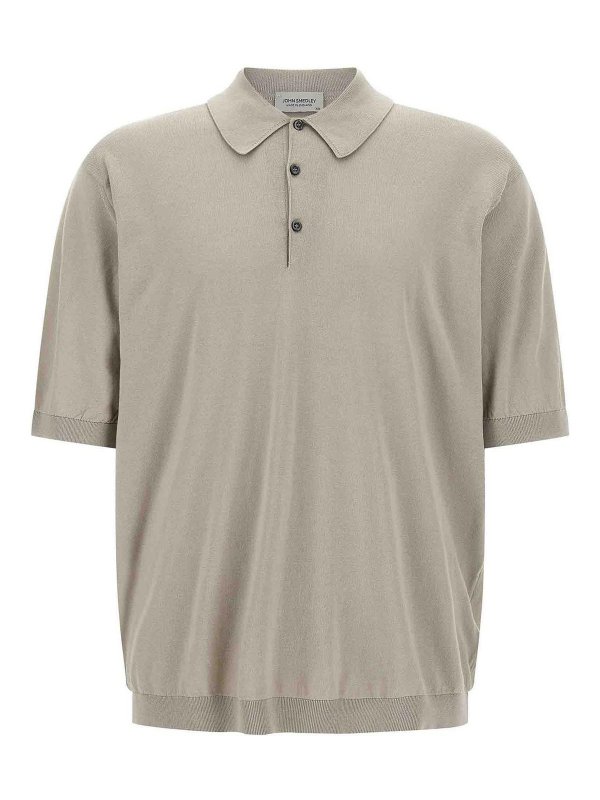 JOHN SMEDLEY: Poloshirts - Poloshirt - Grau