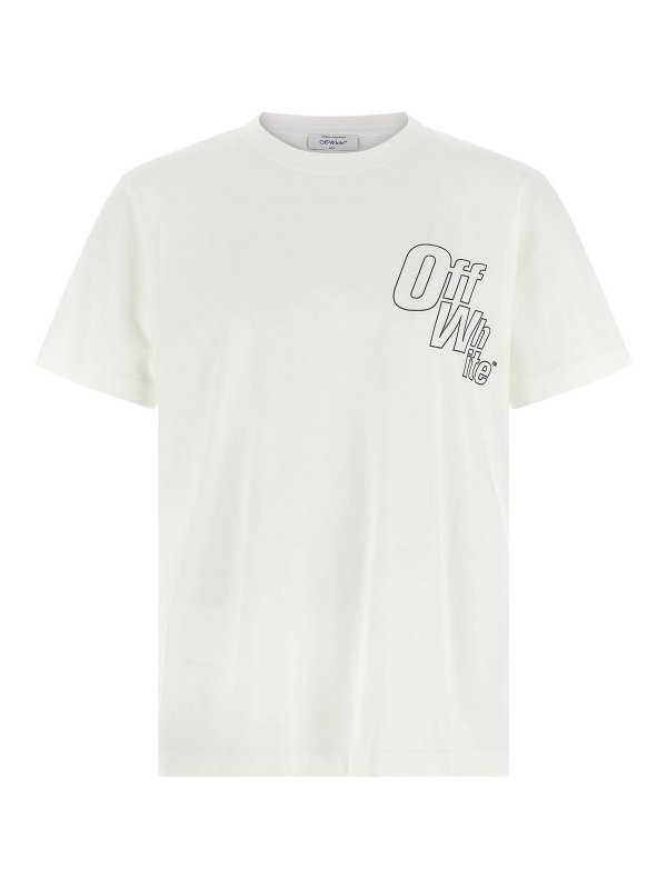 OFF-WHITE: T-shirts - T-Shirt - Blanc