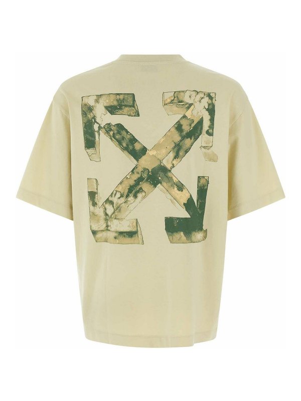 OFF-WHITE: T-shirts online - T-Shirt - Beige