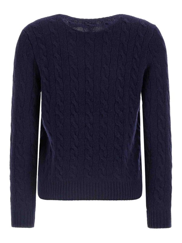 POLO RALPH LAUREN: Strickpullover mit Rundhalsausschnitt online - Rundhalspullover - Blau