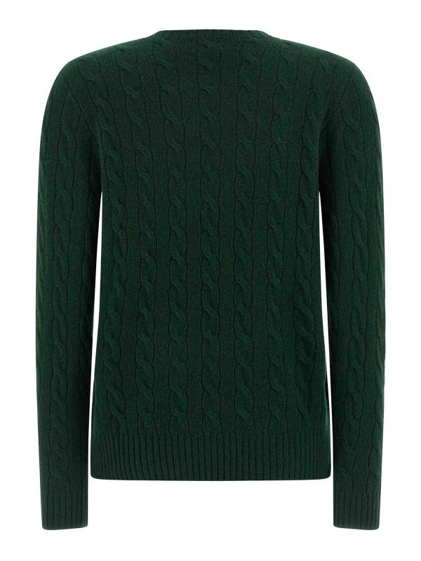 POLO RALPH LAUREN: Strickpullover mit Rundhalsausschnitt online - Rundhalspullover - Grün