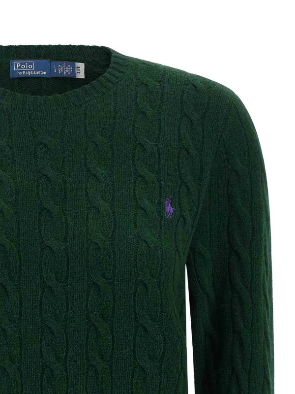 The Best Shops POLO RALPH LAUREN: Strickpullover mit Rundhalsausschnitt - Rundhalspullover - Grün