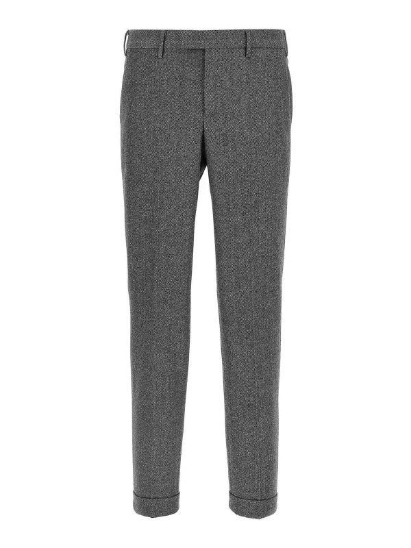 PT TORINO: Pantalons casual - Pantalons Décontractés - Gris