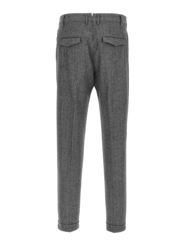 PT TORINO: Pantalons casual online - Pantalons Décontractés - Gris