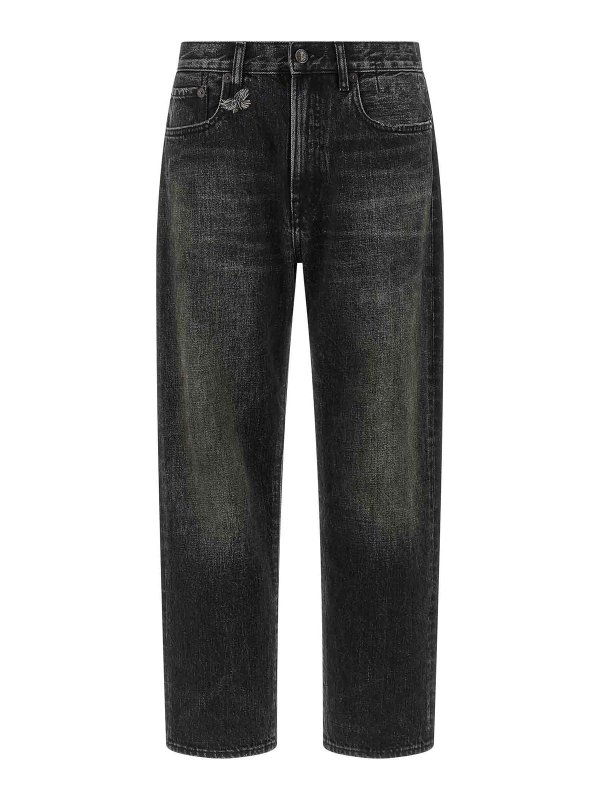 R13: Bootcut - Bootcut Jeans - Schwarz