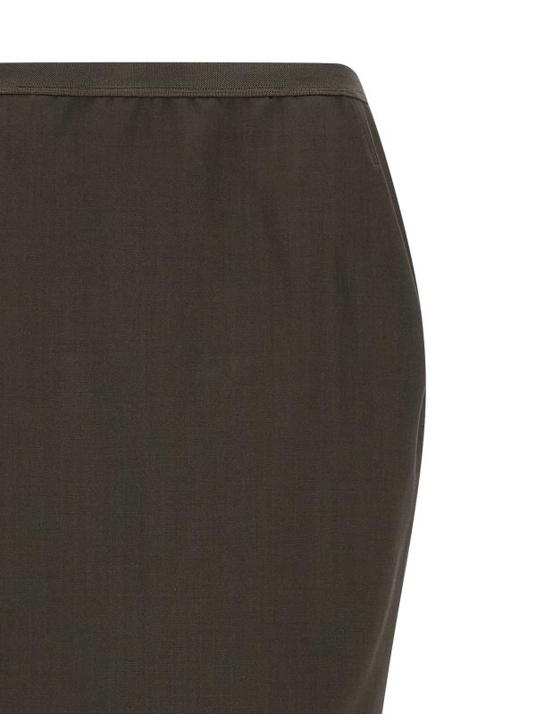 The Best Shops RICK OWENS: Knee length skirts & Midi - Soft Pillar Long Skirt
