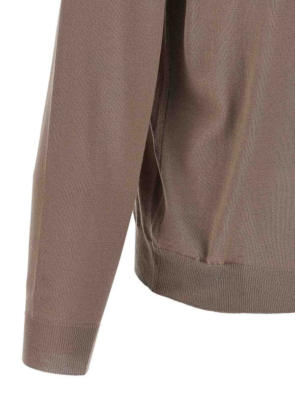 Rundhalspullover - Beige shop online: ZANONE