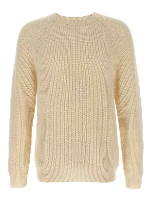 ZANONE: Suéteres con cuello pico - Suéter Cuello Redondo - Beis