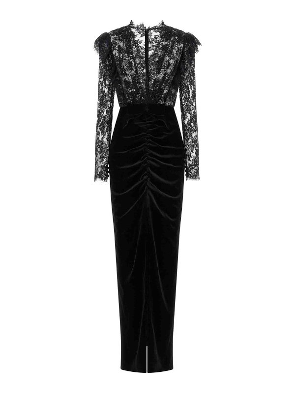 ALESSANDRA RICH: Knielange Kleider - Knielanges Kleid - Schwarz