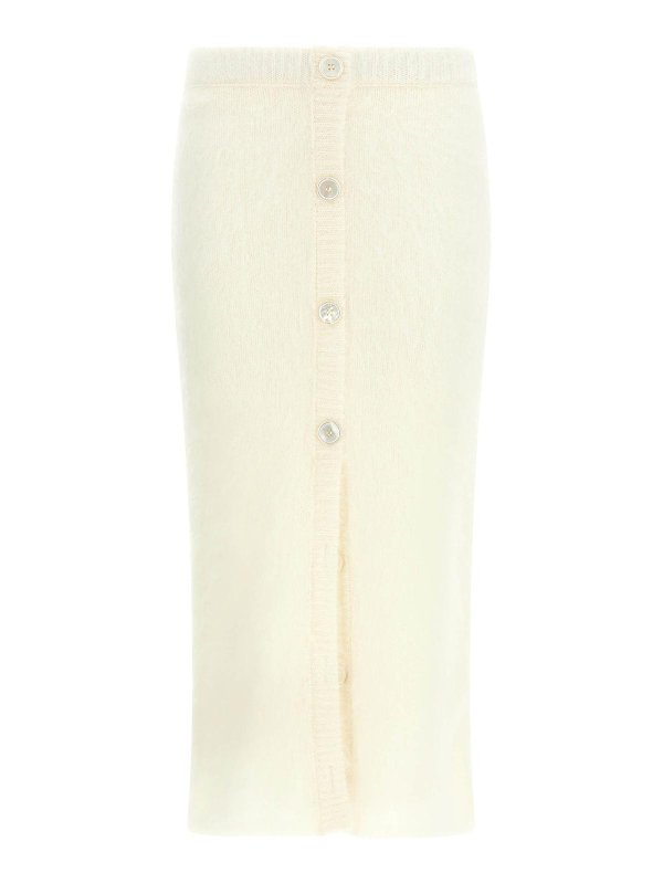 ALESSANDRA RICH: Knielange und Midi Röcke - Midirock - Weiß