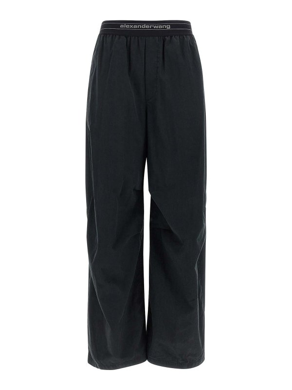 ALEXANDER WANG: pantaloni casual - Pantaloni elastici del logo