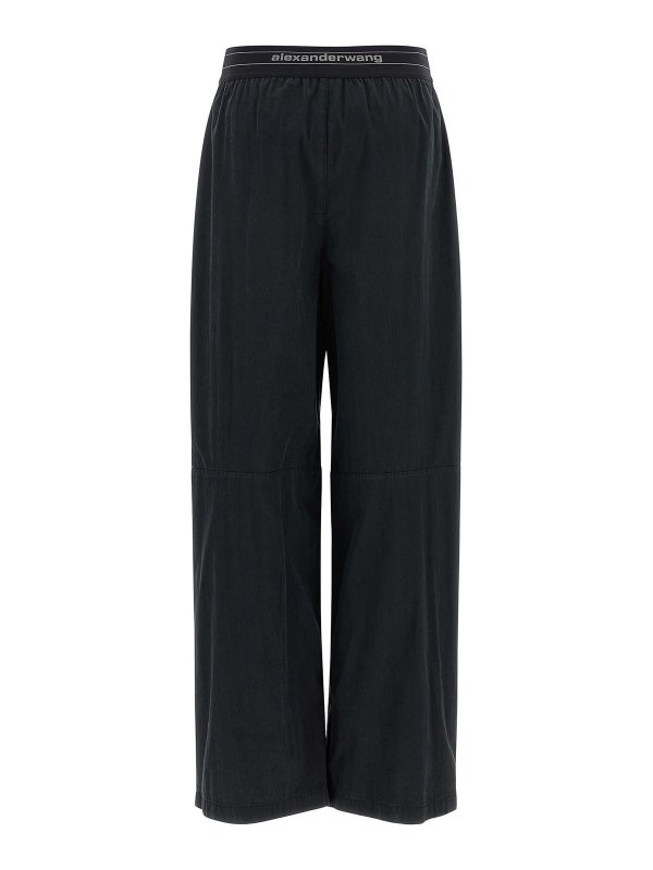ALEXANDER WANG: pantaloni casual online - Pantaloni elastici del logo