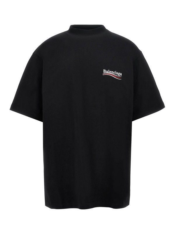 BALENCIAGA: T-shirts - T-Shirt - Weiß