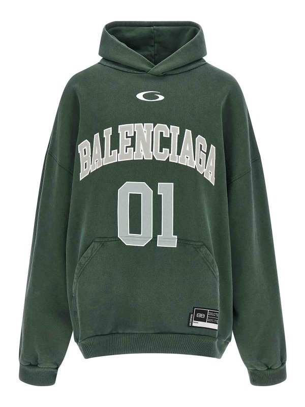 BALENCIAGA: Sweatshirts und Pullover - Sweatshirt - Grün