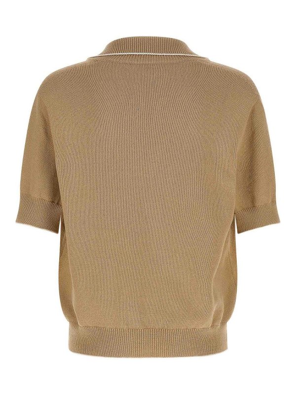 Balmain: Poloshirts online - Poloshirt - Beige