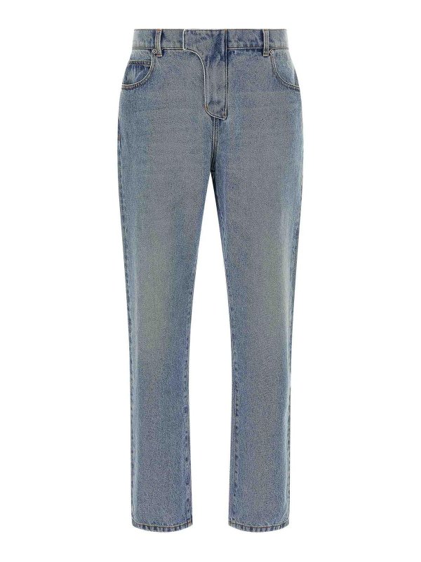 Balmain: jeans bootcut - Jeans in denim