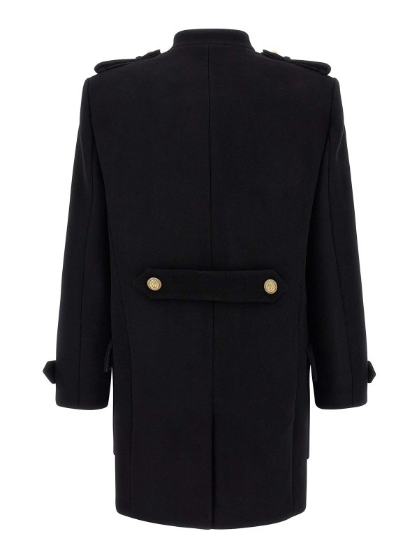 The Best Shops Balmain: short coats - Removable Plastron Coat
