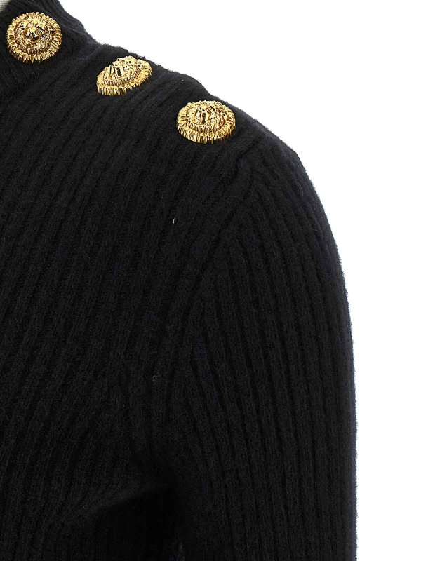Pull Col Rond - Noir shop online: Balmain