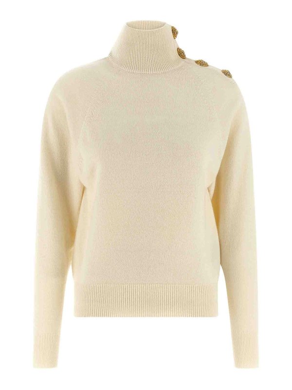 Balmain: Cardigans - Cardigan - Weiß