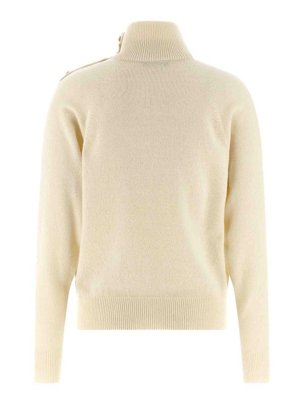 Balmain: Cardigans online - Cardigan - Weiß