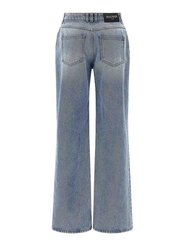 Balmain: ブーツカットジーンズ online - ブーツカットジーンズ - ライトブルー